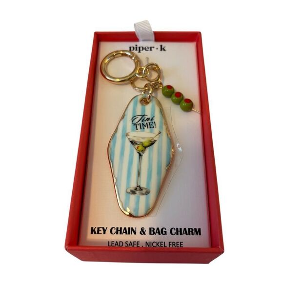 Piper K Martini Key Chain & Bag Charm. - Picture 7 of 7